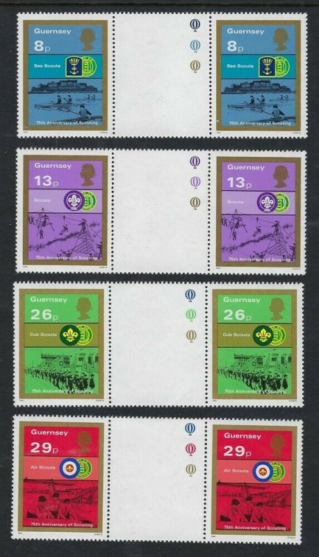 1982 Scouts 75th anniversary Guernsey gutter pairs