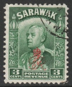 Sarawak Scott 161 - SG152, 1947 GviR Crown Colony 3c used