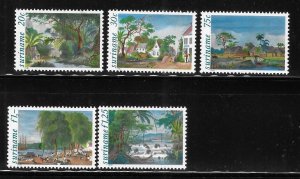 Surinam 1981 Planter's House paintings Sc 583-587 MNH A2169