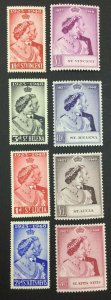 MOMEN: BRITISH COLONIES 1948 SILVER WEDDING 4 SETS MINT OG NH LOT #64754