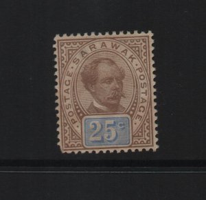 Sarawak 1899 SG45 no watermark short perf 'Postage' mounted mint