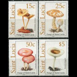 ST.LUCIA 1989 - Scott# 938-41 Mushrooms Set of 4 NH