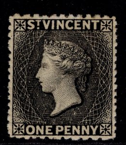 ST. VINCENT QV SG22, 1d black, M MINT. Cat £85.