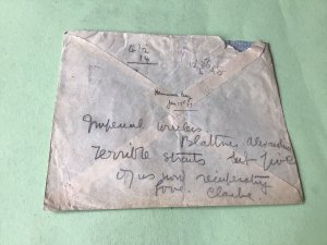 Egypt Air Mail  Pyramids Stamps Cover Alexandria 1937 Ref 53382