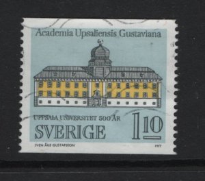 Sweden  #1208  used  1977  Uppsala university