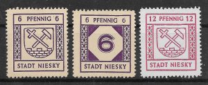 German Locals Niesky: MNH Set