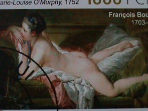 ​CENTRAL AFRICA-2021-FAMOUS NUDE ARTS PAINTINGS-BY FA,MOUS PAINTERS CTO SHEET VF