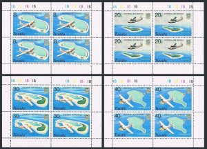 Tuvalu 118-121 sheets,MNH.Michel 105-108 klb. Internal Air Service,1978.Airplane