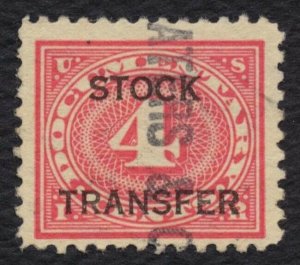 #RD3 4c Stock Transfer, Used [4] **ANY 5=FREE SHIPPING**