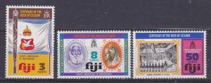 Fiji 354-56 MNH 1974 Deed of Cession