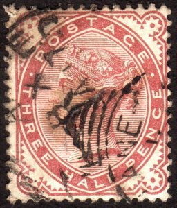 1880, Great Britain, 1 1/2p, Used, Sc 80, Sg 167