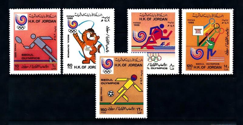 [91762] Jordan 1988 Olympic Games Seoul Football Table Tennis Basketball  MNH