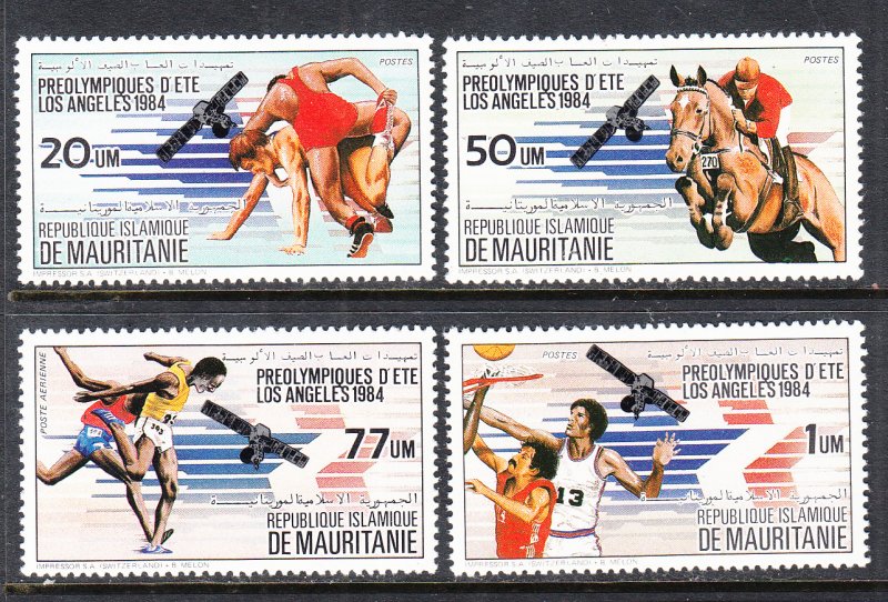 Mauritania 548-551 Preolympics MNH VF