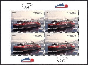 SVALBARD SPITSBERGEN 2022 CRUISE SHIP ROALD AMUNDSEN MNH LOCAL STAMPS