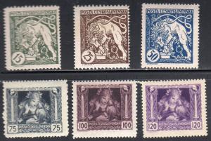 Czechoslovakia B124-29 - Mint-H/HR - Lion / Woman (cv $1.20)