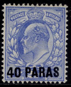 BRITISH LEVANT EDVII SG8, 40pa on 2½d pale ultramarine, M MINT. Cat £24.