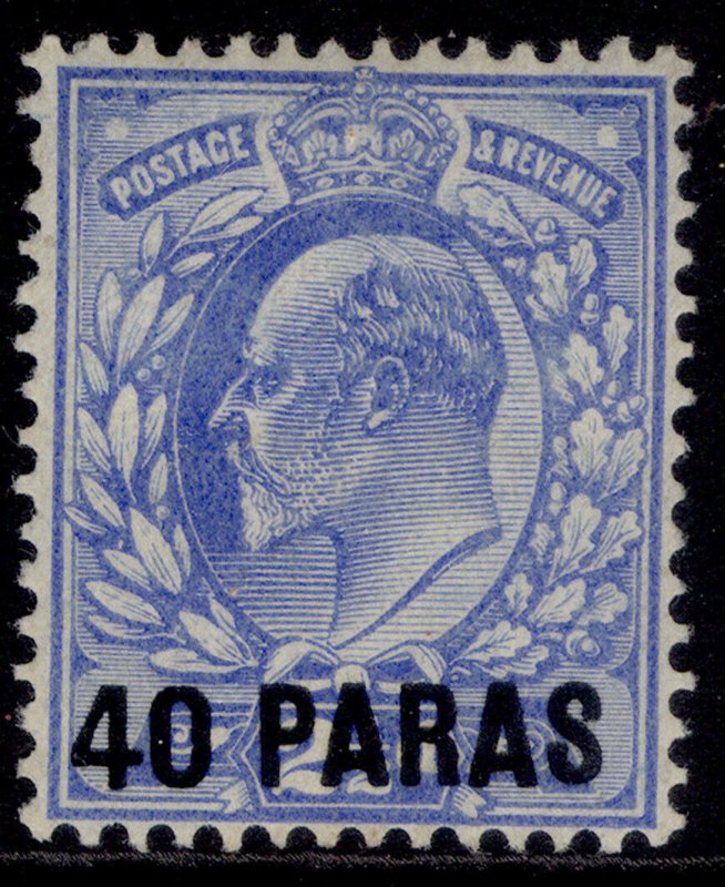 BRITISH LEVANT EDVII SG8, 40pa on 2½d pale ultramarine, M MINT. Cat £24.