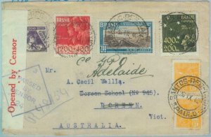 89592 - BRAZIL - POSTAL HISTORY - CENSORED COVER to AUSTRALIA  1940 