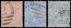 Bermuda Scott 19a, 22-23 (1889-98) Used H F-VF, CV $16.75 M