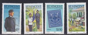 St. Vincent # 679-682, Boys Brigade Centennial with Specimen Overprints, NH