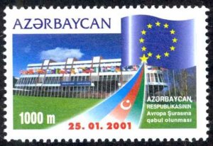 Azerbaijan Sc# 716 MNH 2001 Admission to Council of Europe