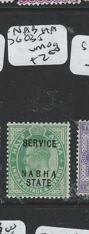 INDIA NABHA (P0808B) KE 1/2A  SG O35  MOG