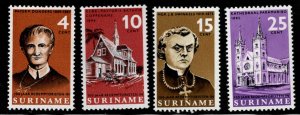 Suriname Scott 333-336 MNH** 1966 Redemptorist Mission stamp set