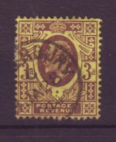 J19297 Jlstamps 1902 great britain used #132 king