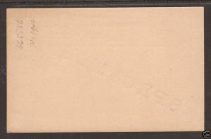 Sierra Leone H&G 8 mint 1902 SPECIMEN Postal Card 1;0