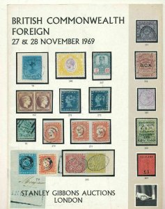 World Commonwealth 1969+1973 Gibbons Bournemouth Auction Catalogues x3(KS6086)