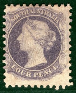 SOUTH AUSTRALIA QV Stamp SG.95 4d Dull Purple (1871) Mint LMM Cat £200 EBLUE57