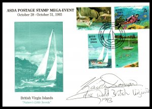 British Virgin Islands 766-769 U/A FDC