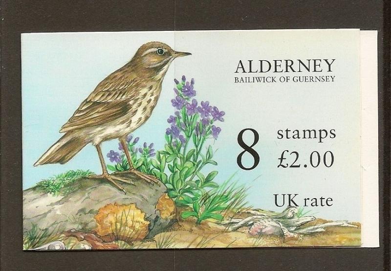 Alderney 1997 Birds booklet ASB4