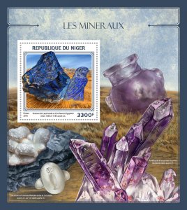 Minerals Stamps Niger 2016 MNH Lapis Lazuli 1v S/S