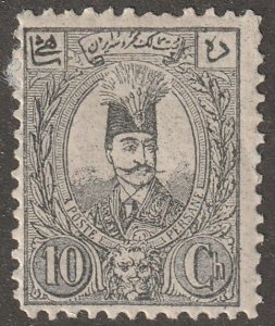 Persia, Scott#77,  mint, hinged,  10ch,  black