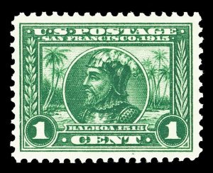 Scott 397 1913 1c Panama-Pacific Perforated 12 Issue Mint VF OG NH Cat $35