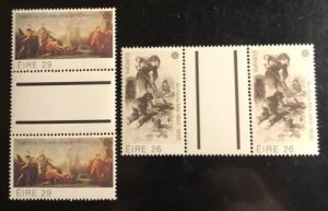 Ireland Scott# 519-520 VF NH Unused set of Gutter Pairs Cat. $50.00+