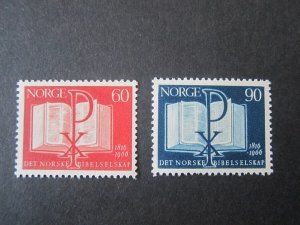 Norway 1966 Sc 490-1 Christmas Religion set MNH