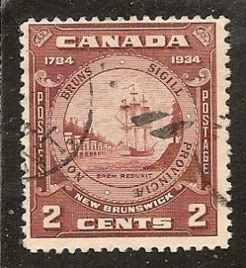 Canada   Scott  210  Seal of New Brunswick       Used