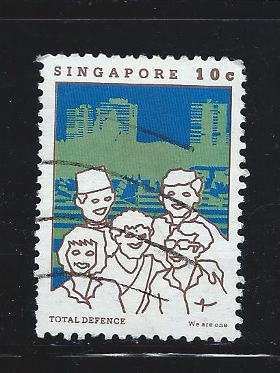 Singapore #448b Used Total Defense 