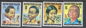 British Virgin Is 356-59 MNH 1979 Int'l Year of the Child (ap7407)