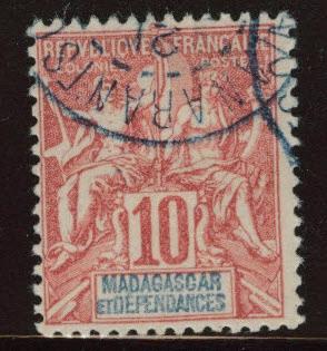 Madagascar Malagasy Scott 34 Used from 1896-1906 NavCom set