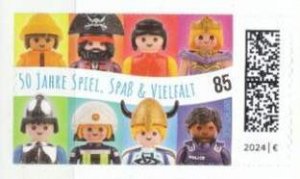 Germany 2024, Sc.# MNH, Playmobil Toy Figurines, 50 Years, Michel#3821 self.-adh