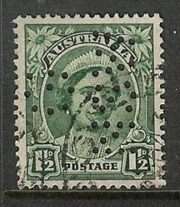 Australia Scott 192 Used  - NSW Perfin