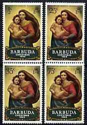 BARBUDA - 1969 - Christmas, Paintings - Perf 4v Set - Mint Never Hinged
