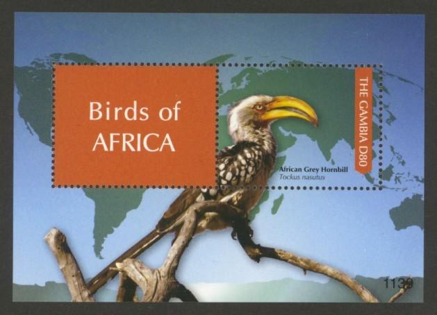 Gambia Sc# 3399 MNH Birds of Africa (S/S)