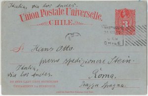 64814 - CHILE - POSTAL HISTORY: POSTAL STATIONERY CARD 3 Cent COLUMBUS