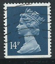 GB Machin 14p QE II  SG X903 FU  Booklet bottom imperf