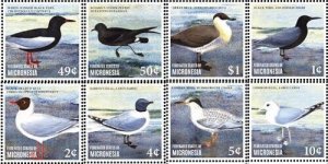 Micronesia 2014 - Birds - Set of 8 Definitive Stamps - Scott #1066-73 - MNH