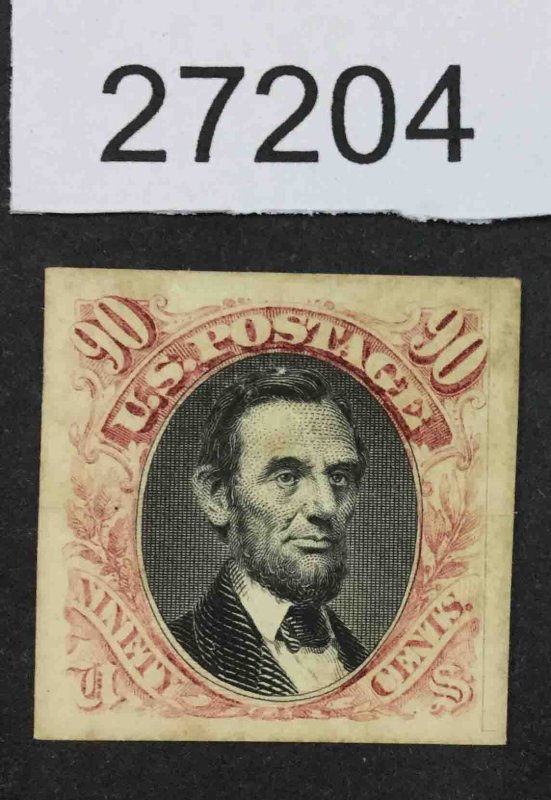 US STAMPS #122P4 PROOF ON CARD LOT #27204